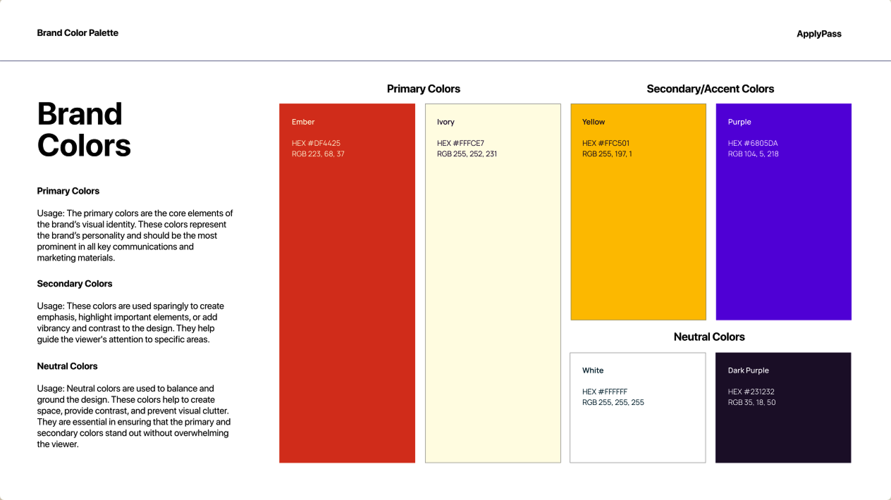 Design system colors and UI detail